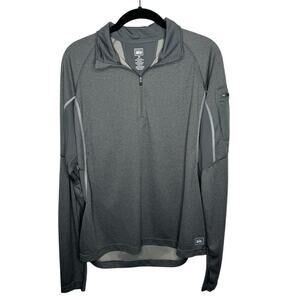 REI / gray lightweight quarter zip hiking pullover / M